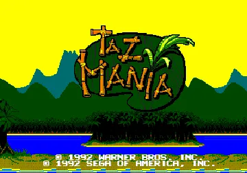 Taz-Mania (World) screen shot title